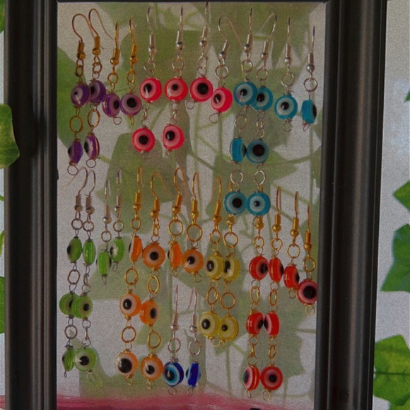 hand made Jewelry - Hand made evil eye earrings 🧿